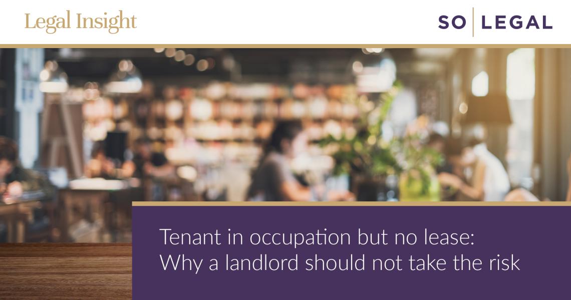 Tenant without lease
