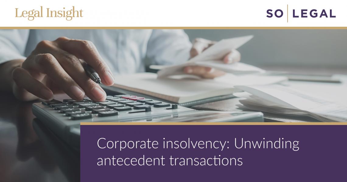 Antecedent transactions
