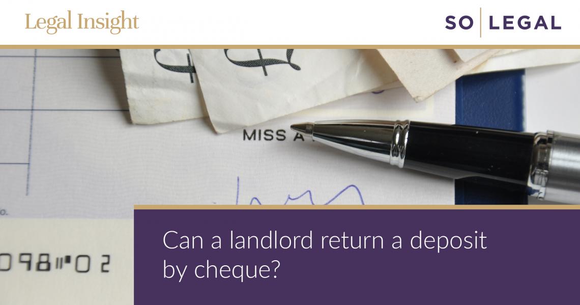 Landlord rent deposit