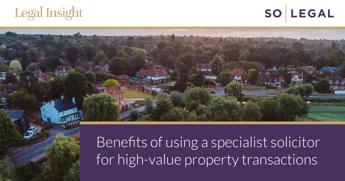 High-value property conveyancing