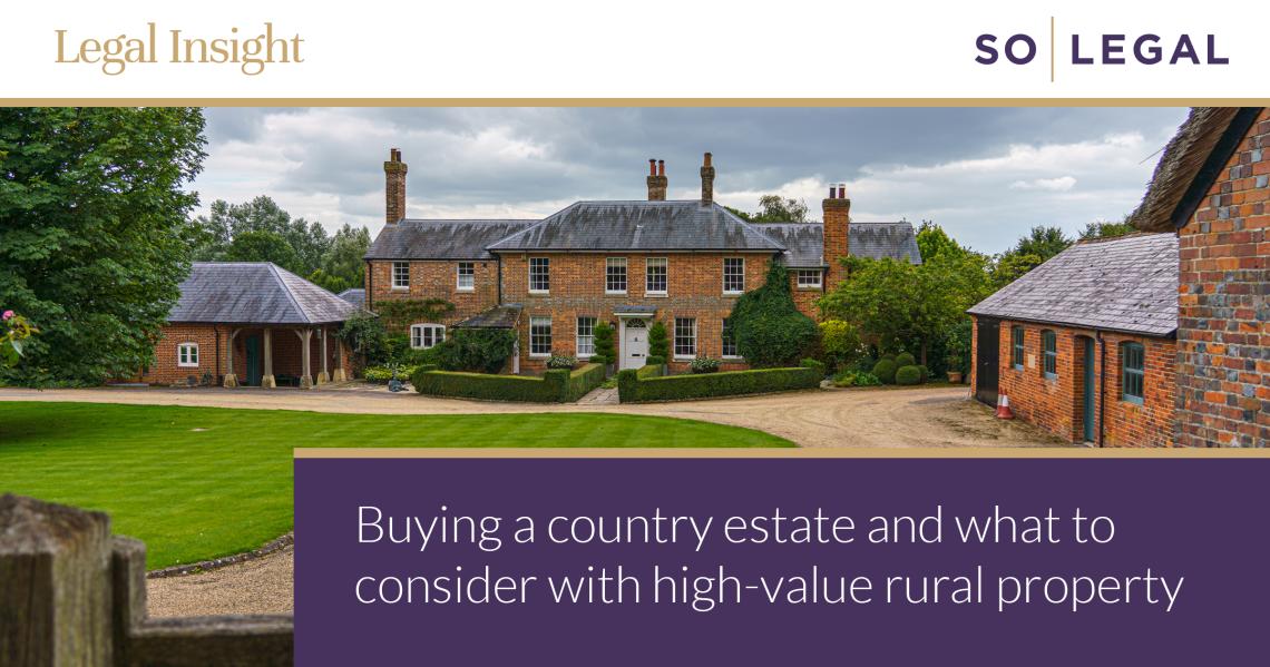 Buying a country estate