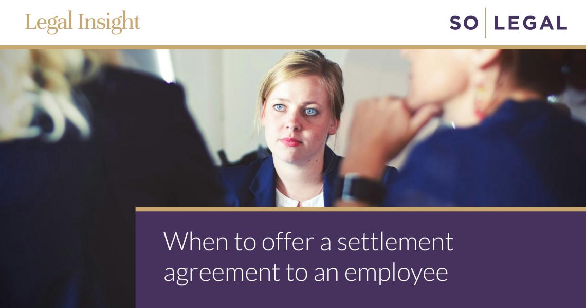Settlement agreement solicitors