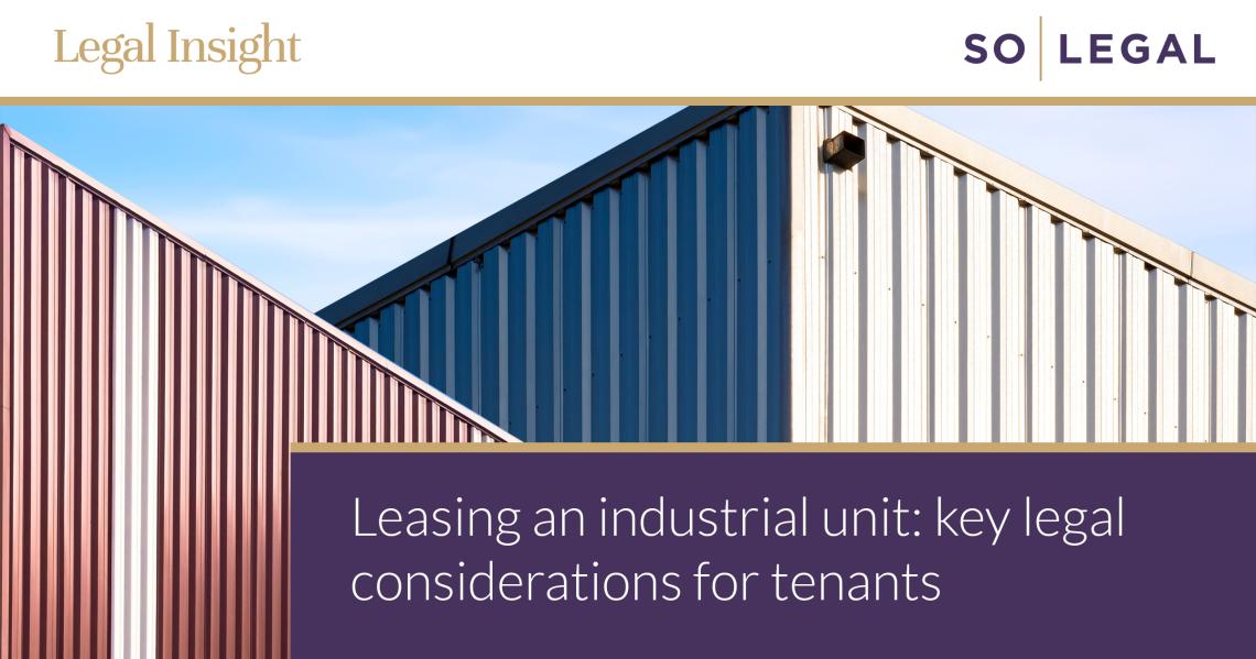 Row of modern commercial and industrial units.