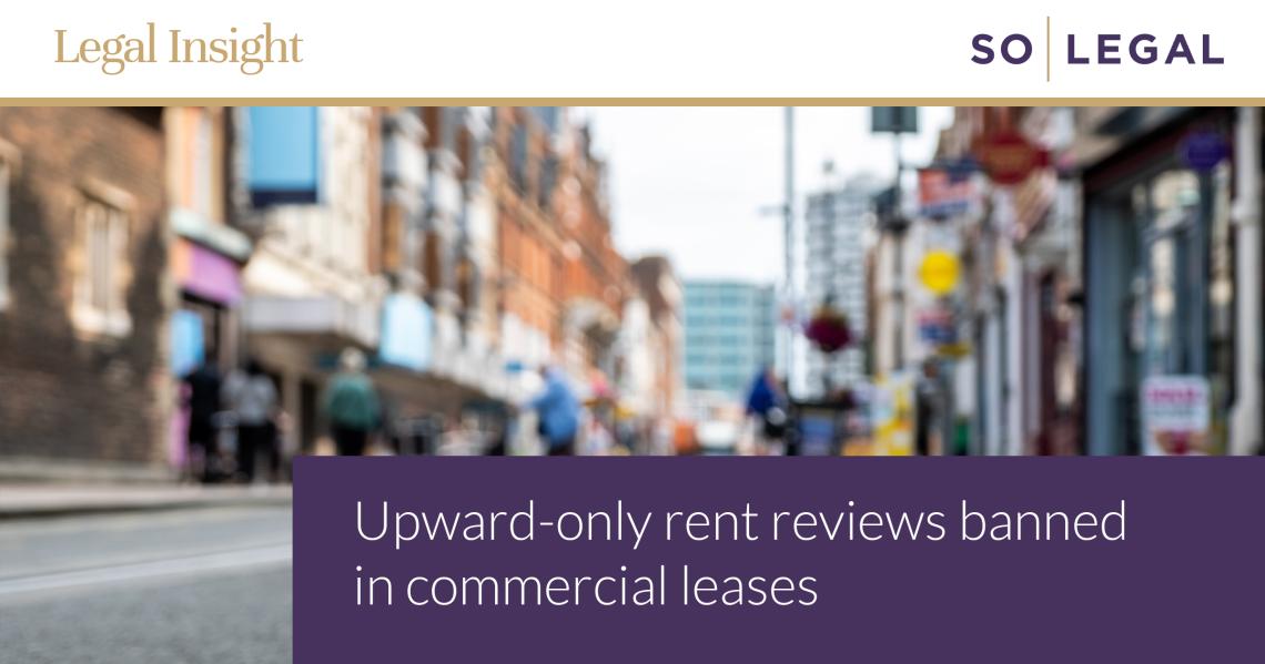 High street shops and offices representing rent reviews in the commercial lease market.