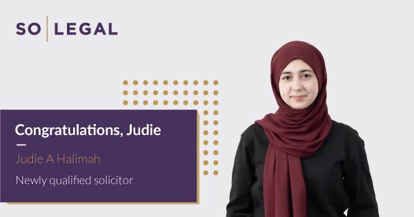 Judie Halimah, real estate finance solicitor at SO Legal