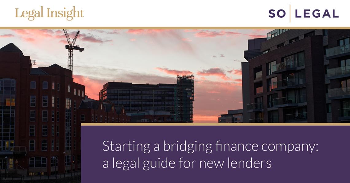 Property development with construction crane, illustrating bridging finance for property lenders.
