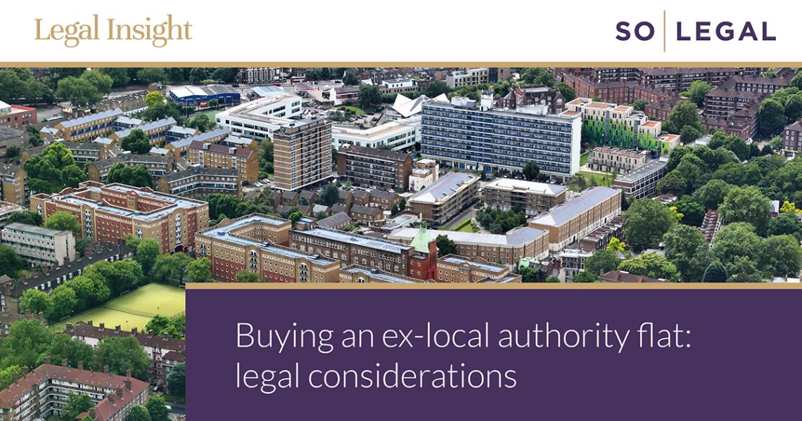 Ex-local authority flats in Southwark, London, where former council properties make up a significant part of the local housing market