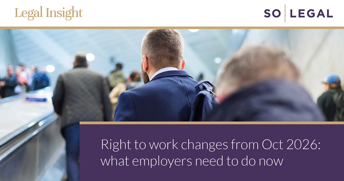 Commuters in a busy London business district, illustrating changes to right to work rules for employers.
